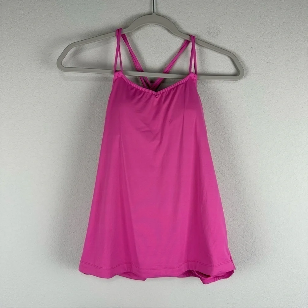 Lululemon Pink Paradise Make A Move Athleisure Athletic Tank Top Size 4